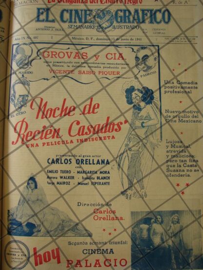 CARTEL ANTIGUO PELICULA. NOCHE DE RECIEN CASADOS. 1941 /201