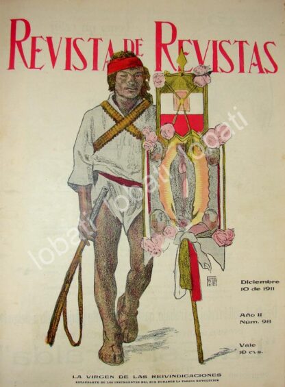 PORTADA ANTIGUA ORIGINAL  1911 INDIGENA LEVANTADO EN ARMAS /RVM