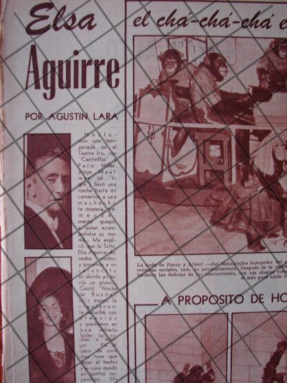 AFICHE RETRO 21 NOTAS EDITORIALES DE AGUSTIN LARA 1956 - Imagen 3