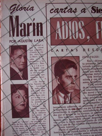 AFICHE RETRO 21 NOTAS EDITORIALES DE AGUSTIN LARA 1956 - Imagen 5