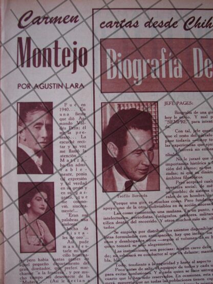 AFICHE RETRO 21 NOTAS EDITORIALES DE AGUSTIN LARA 1956 - Imagen 6