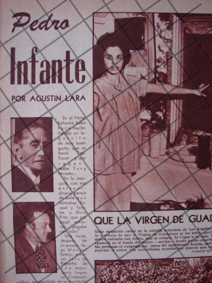 AFICHE RETRO 21 NOTAS EDITORIALES DE AGUSTIN LARA 1956 - Imagen 7