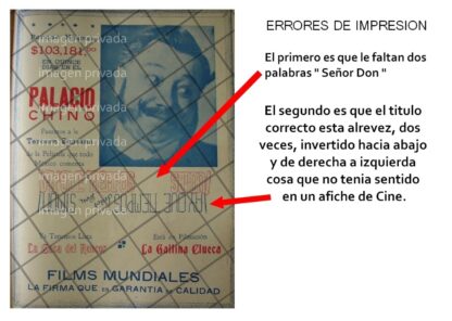 CARTEL RETRO CON ERROR IMPRESION AY QUE TIEMPOS SEÑOR DON SIMON