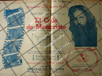 CARTEL RETRO ESTRENO PELICULA EL CONDE DE MONTECRISTO 1941