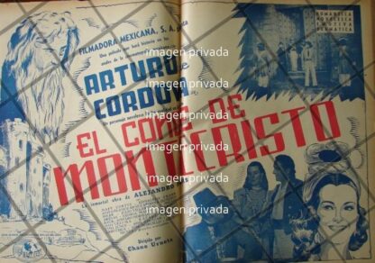 CARTEL RETRO ESTRENO PELICULA CONDE DE MONTECRISTO 1941