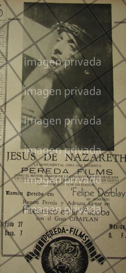 CARTEL RETRO PELICULA JESUS DE NAZARETH 1941