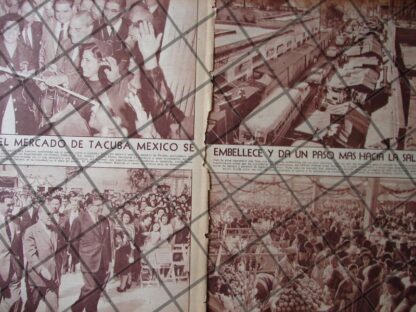 AFICHE ANTIGUO. INAUGURAN MERCADO DE TACUBA 1956