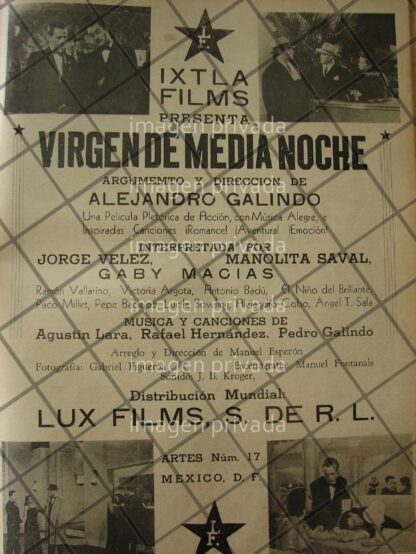 CARTEL RETRO TERMINAN PELICULA VIRGEN DE MEDIA NOCHE 1941 3