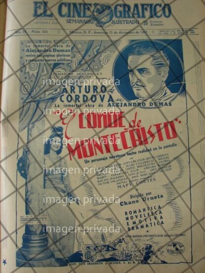 CARTEL RETRO PELICULA EL CONDE DE MONTECRISTO 1941 7