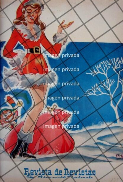 PORTADA ANTIGUA DE ANGEL ZAMARRIPA 1943 NAVIDAD