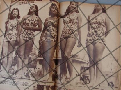 AFICHE ANTIGUO CONCURSO DE BIKINI EN ACAPULCO 1944