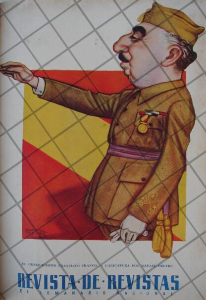 PORTADA ANTIGUA 1939 FRANCISCO FRANCO, POR RAFAEL FREYRE