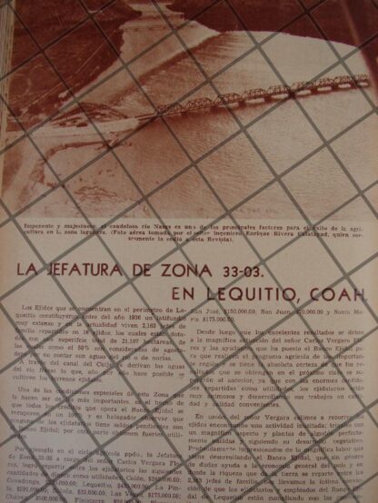 AFICHE ANTIGUO RIO NAZAS, LEQUITO COAHUILA 1944