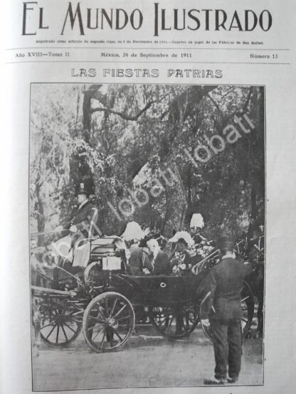 PORTADA ANTIGUA ORIGINAL  1911 LEON DE LA BARRA EN CHAPULTEPEC /PLT