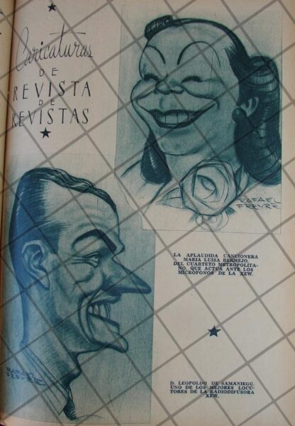 CARICATIRA ANTIGUA. 1939 LOCUTOR: LEOPOLDO DE MAMANIEGO