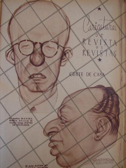 CARICATIRA ANTIGUA. 1939 XAVIER SORONDO Y MANUEL ORTA