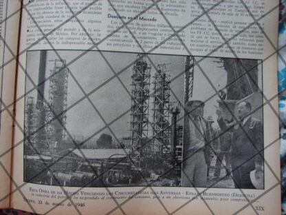 AFICHE ANTIGUO MODERNIZACION DE PEMEX 1946 - Imagen 6