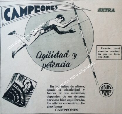 CARTEL ANTIGUO ORIGINAL DE SET DE 3 CARTELES CIGARRERA EL BUEN TONO, 1940s - Imagen 2