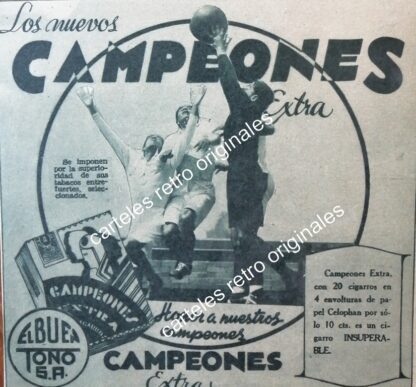 CARTEL ANTIGUO ORIGINAL DE SET DE 3 CARTELES CIGARRERA EL BUEN TONO, 1940s - Imagen 4