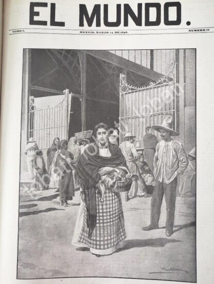 PORTADA ANTIGUA ORIGINAL  1898 LA PERLA DE SAN JUAN. POR: JOSE MARIA VILLASANA