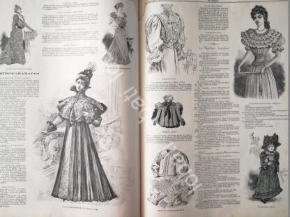 GACETA ANTIGUA 1898 PAGINAS DE LA MODA /9