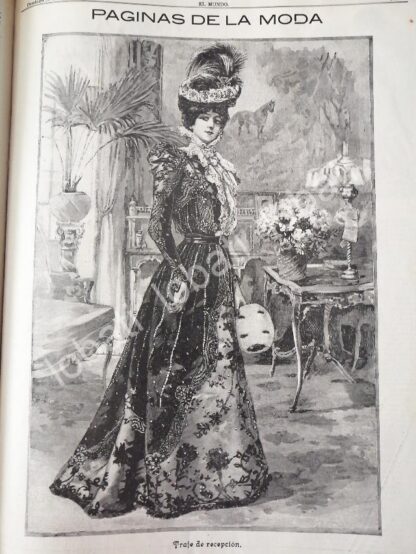 GACETA ANTIGUA. " PAGINAS DE LA MODA " 1898 /11