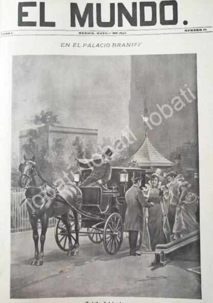 PORTADA ANTIGUA ORIGINAL  1898 SALIDA DEL BAILE CASA DE TOMAS BRANIFF. POR: JOSE AMRIA VILLASANA ( DEL NATURAL )