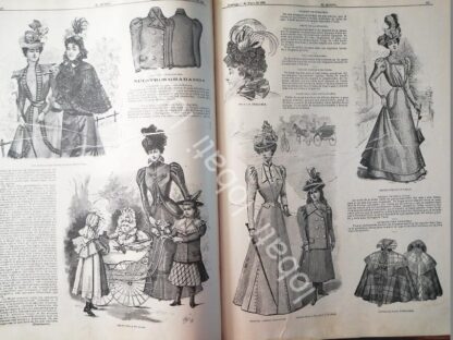 GACETA ANTIGUA. " PAGINAS DE LA MODA " 1898 /14