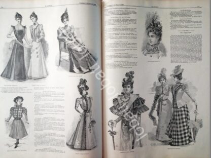 GACETA ANTIGUA. " PAGINAS DE LA MODA " 1898 /15