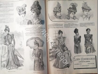 GACETA ANTIGUA. " PAGINAS DE LA MODA " 1898 /16 - Imagen 2