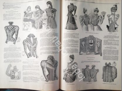 GACETA ANTIGUA. " PAGINAS DE LA MODA " 1898 /17 - Imagen 2