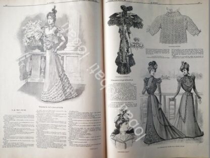 GACETA ANTIGUA. " PAGINAS DE LA MODA " 1898 /18 - Imagen 2