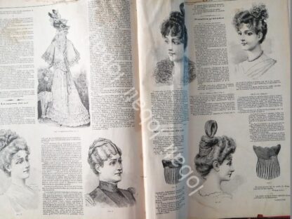 GACETA ANTIGUA. " PAGINAS DE LA MODA " 1898 /21 - Imagen 2