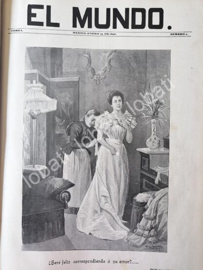 PORTADA ANTIGUA ORIGINAL  1898 SERE FELIZ POR: JOSE MARIA VILLASANA