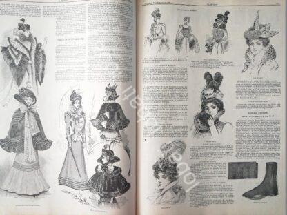 GACETA ANTIGUA PAGINAS DE LA MODA 1898 /4 - Imagen 3