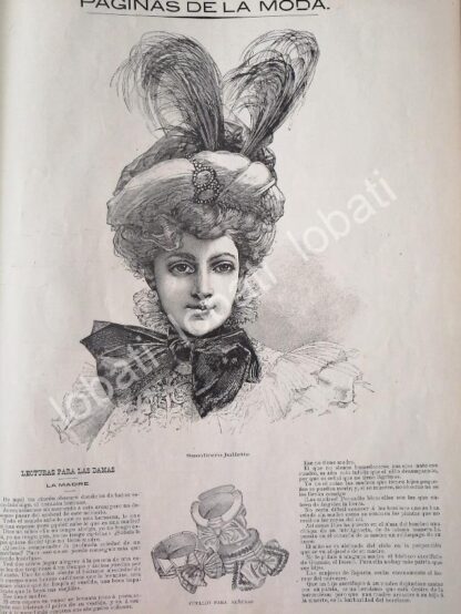 GACETA ANTIGUA 1898 PAGINAS DE LA MODA /6