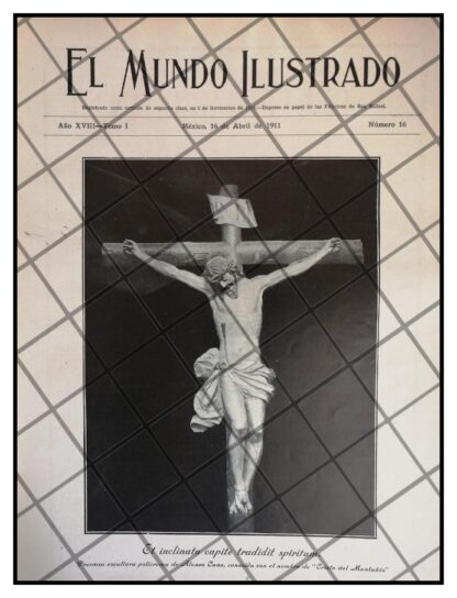 PORTADA ANTIGUA 1911 JESUCRISTO CRUCIFICADO /ARTE SACRO