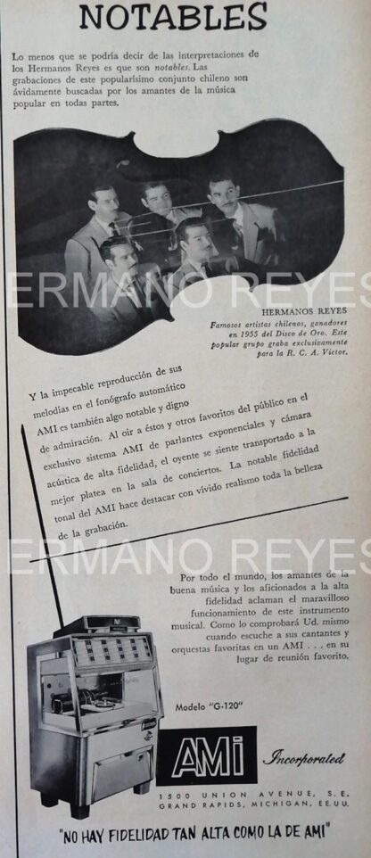 CARTEL ANTIGUO ORIGINAL DE SERIE COMPLETA 37 AFICHES ROCKOLAS AMI Y ARTISTAS FAMOSOS 1953-56 - Imagen 10