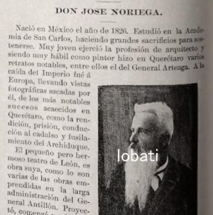 CARTEL ANTIGUO ORIGINAL DE MUERE EL ARQUITECTO JOSE NORIEGA 1895 Y OTRAS NOTAS / ARQ - Imagen 2