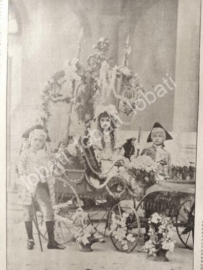 CARTEL ANTIGUO ORIGINAL DE NIÑOS UNNA GEDOVIUS EN FIESTAS SAN LUIS POTOSI 1895 /ASM - Imagen 2