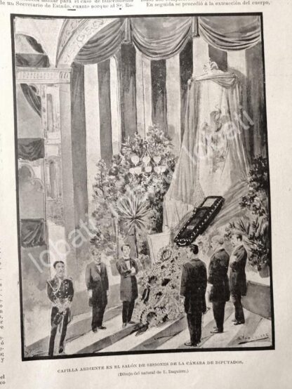 CARTEL ANTIGUO ORIGINAL DE MUERTE Y FUNERALES DE MANUEL ROMERO RUBIO 1895 - Imagen 10