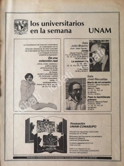 CARTEL ANTIGUO ORIGINAL DE UNAM EVENTOS DE TEATRO Y CULTURALES 1981 /14