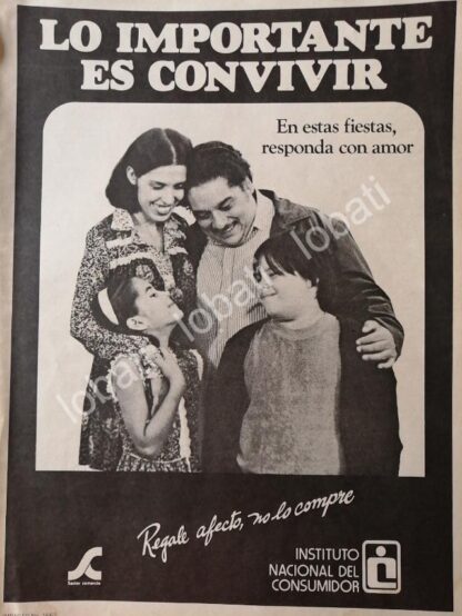 CARTEL ANTIGUO ORIGINAL DE INSTITUTO NACIONAL DEL CONSUMIDOR (PROFECO) 1981 /9