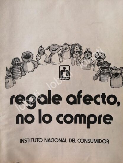 CARTEL ANTIGUO ORIGINAL DE INSTITUTO NACIONAL DEL CONSUMIDOR ( PROFECO) 1980 /6