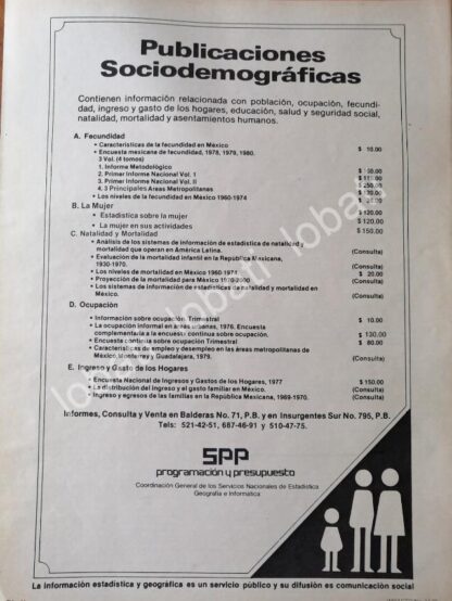 CARTEL ANTIGUO ORIGINAL DE SECRETARIA DE PROGRAMACION Y PRESUPUESTO 1982 /62