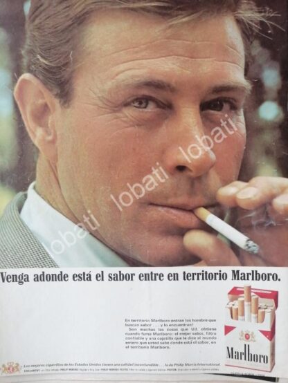 CARTEL ANTIGUO ORIGINAL DE CIGARROS MARLBORO 1966 /T250