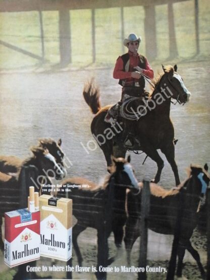 CARTEL ANTIGUO ORIGINAL DE CIGARROS MARLBORO 1969 /T241