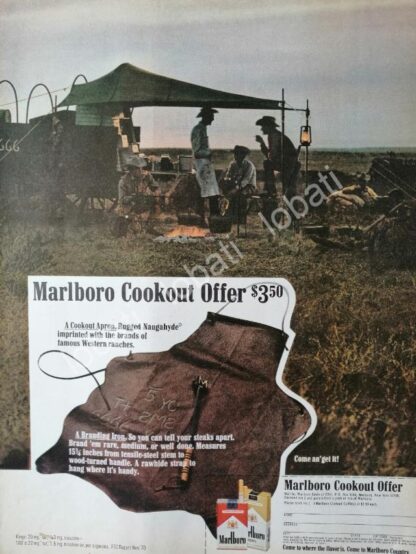 CARTEL ANTIGUO ORIGINAL DE PUBLICIDAD Y RECETARIO PROMOCION MARLBORO 1970 /RARO - Imagen 5