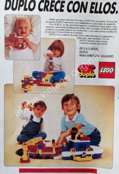 CARTEL ANTIGUO ORIGINAL DE JUGUETES LEGO 1980s