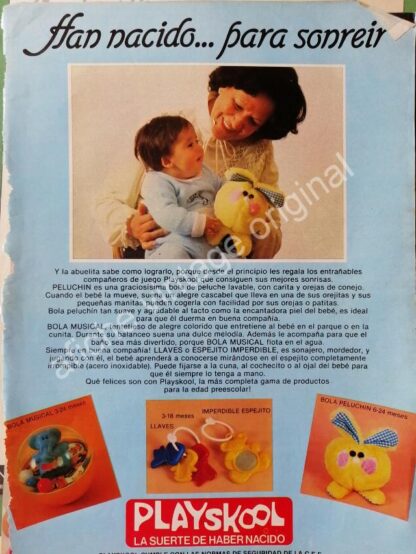 CARTEL ANTIGUO ORIGINAL DE JUGUETES PLAYSKOOL 1980s